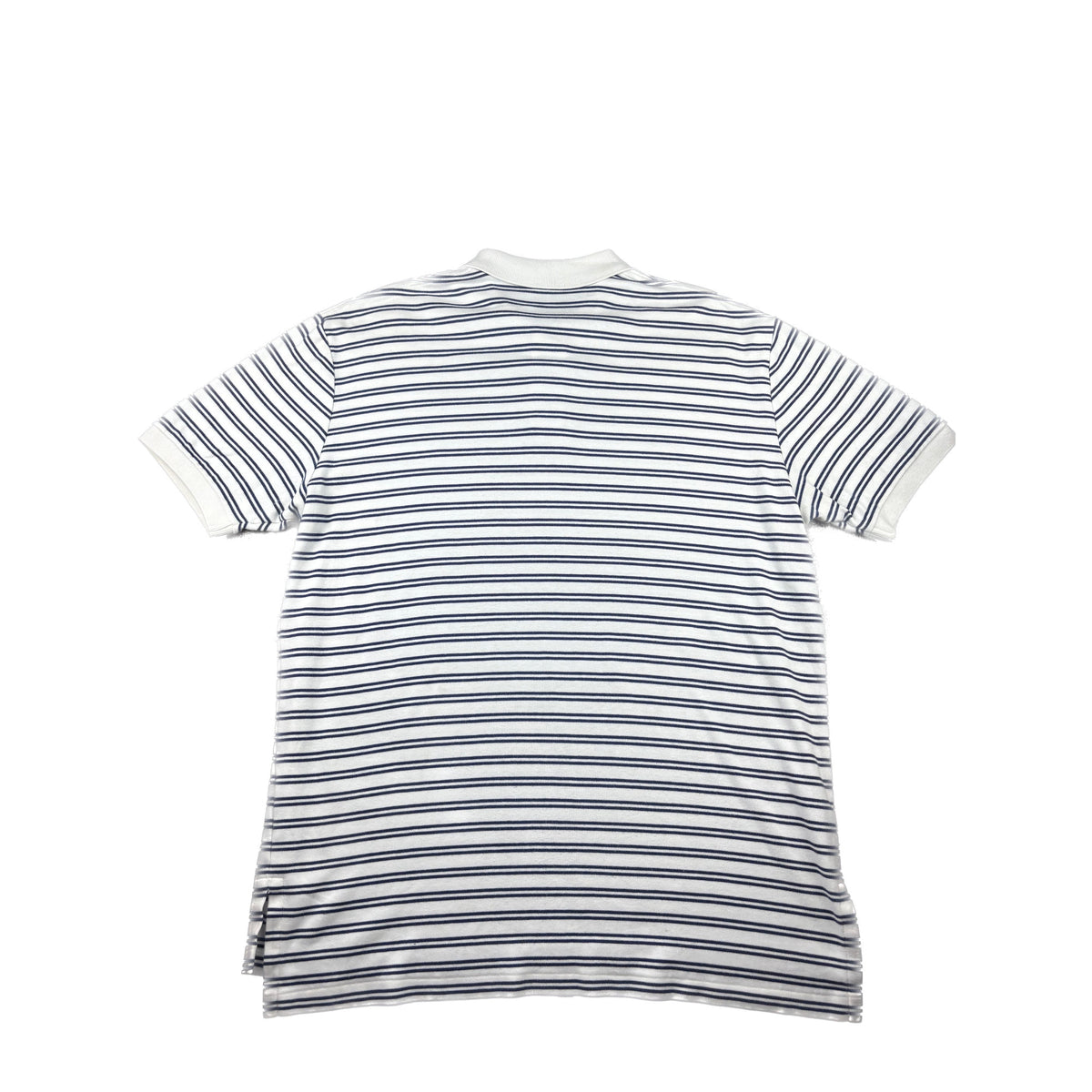 Polo Ralph Lauren Poloshirt weiß blau gestreift L Vintage Polo