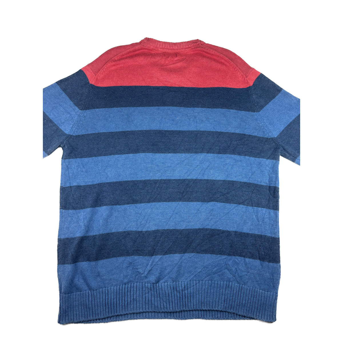 Vintage IZOD Strickpullover gestrefit blau rot L