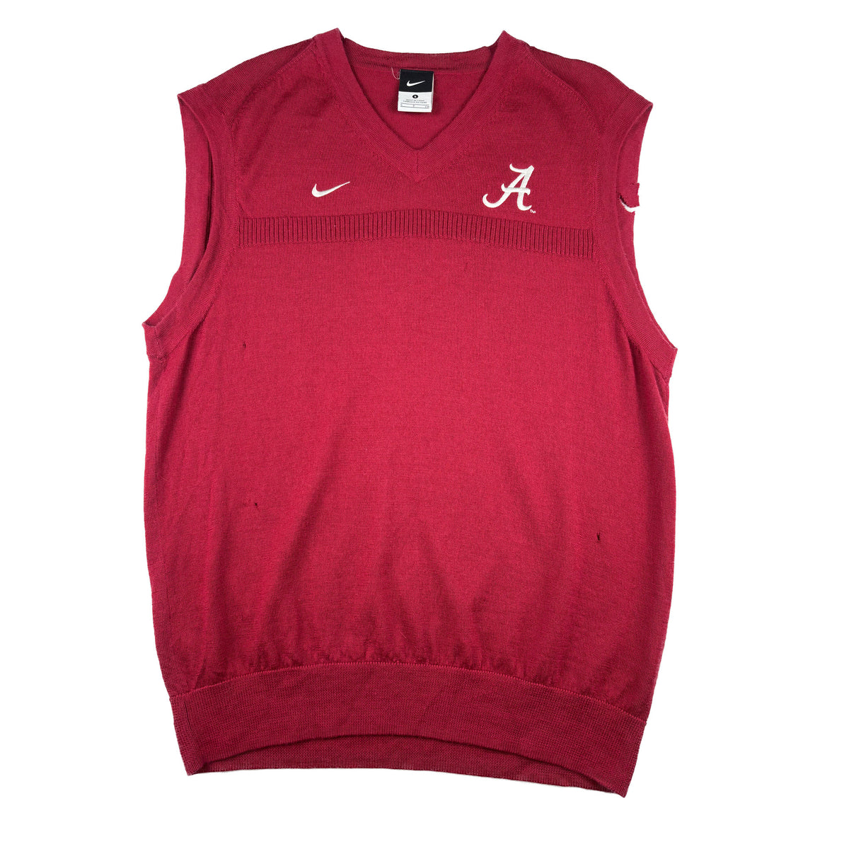 Vintage Nike Alabama Crimson Tide V-Neck Strickweste rot S College Vintage