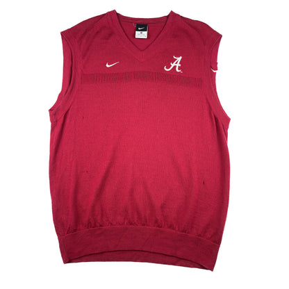 Vintage Nike Alabama Crimson Tide V-Neck Strickweste rot S College Vintage
