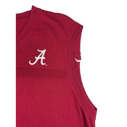 Vintage Nike Alabama Crimson Tide V-Neck Strickweste rot S College Vintage