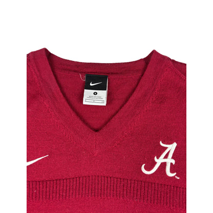 Vintage Nike Alabama Crimson Tide V-Neck Strickweste rot S College Vintage