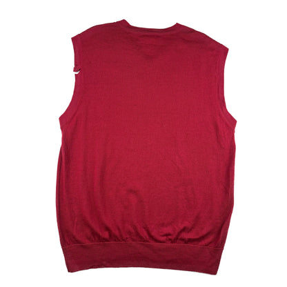 Vintage Nike Alabama Crimson Tide V-Neck Strickweste rot S College Vintage