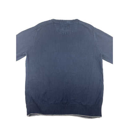 Weatherproof Vintage Crewneck Strickpullover Elch Motiv dunkelblau M