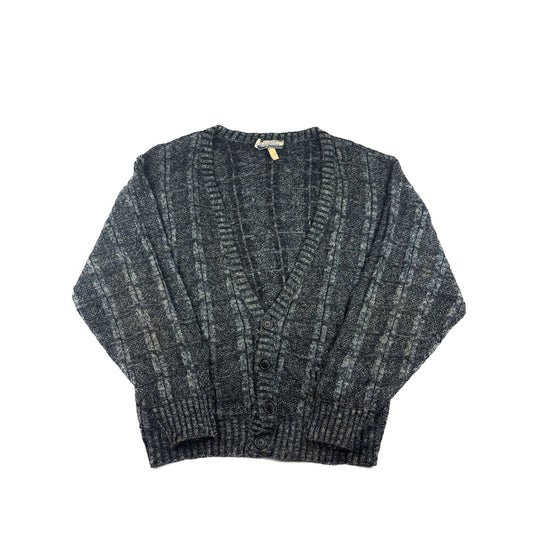 Vintage Club International Cardigan Strickjacke grau XL