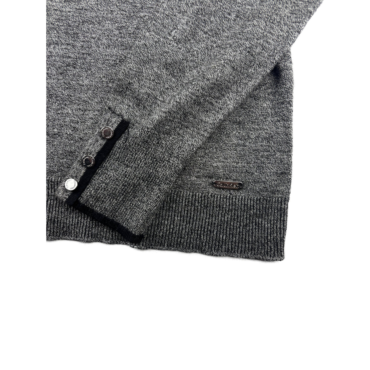Calvin Klein Vintage Cardigan grau meliert M Strickjacke