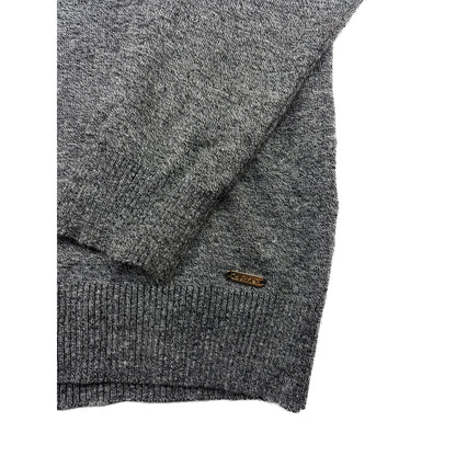 Calvin Klein Vintage Rollkragenpullover grau XL Feinstrick Turtleneck Sweater