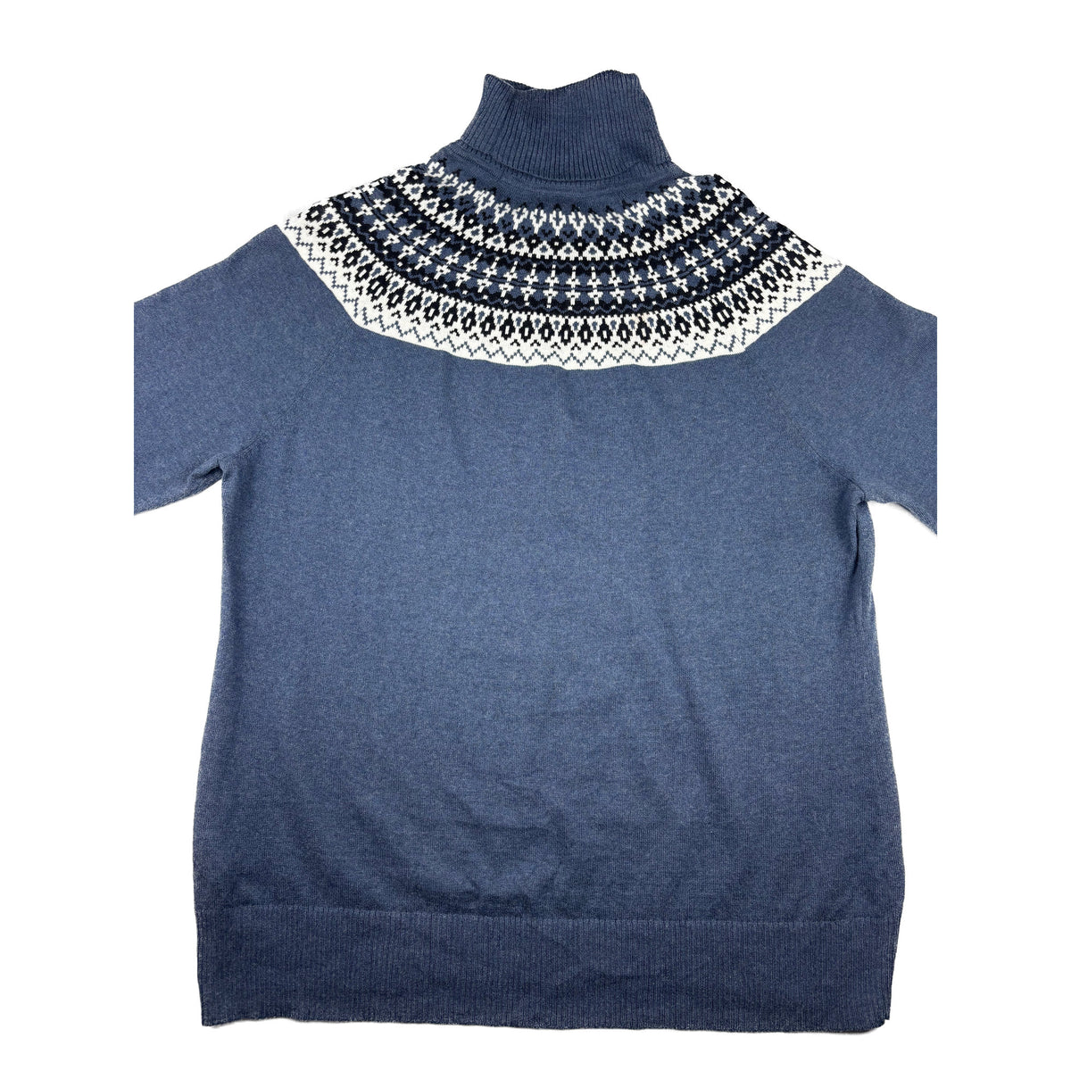 L.L. Bean Vintage Rollkragenpullover blau XL Turtleneck Strickpullover