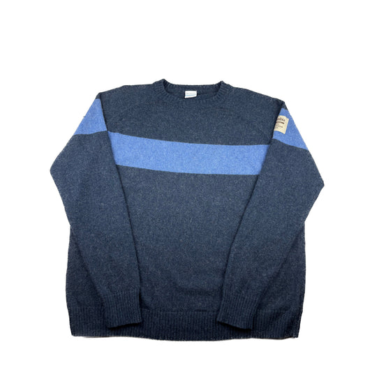 Columbia Vintage Strickpullover blau gestreift XXL