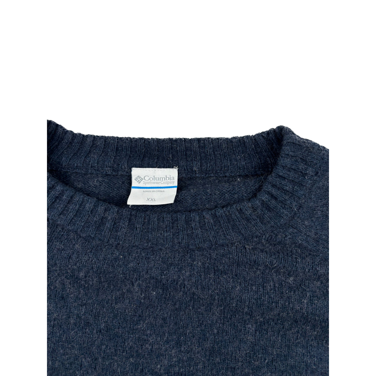 Columbia Vintage Strickpullover blau gestreift XXL