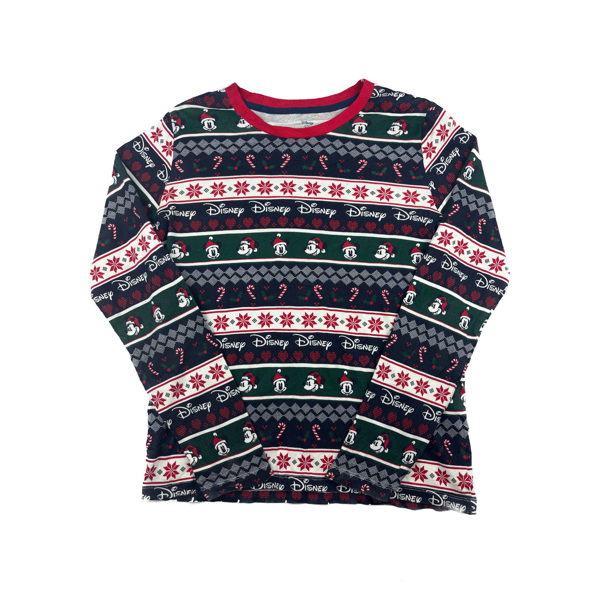 Disney Mickey Mouse Fair Isle Longsleeve XS bunt