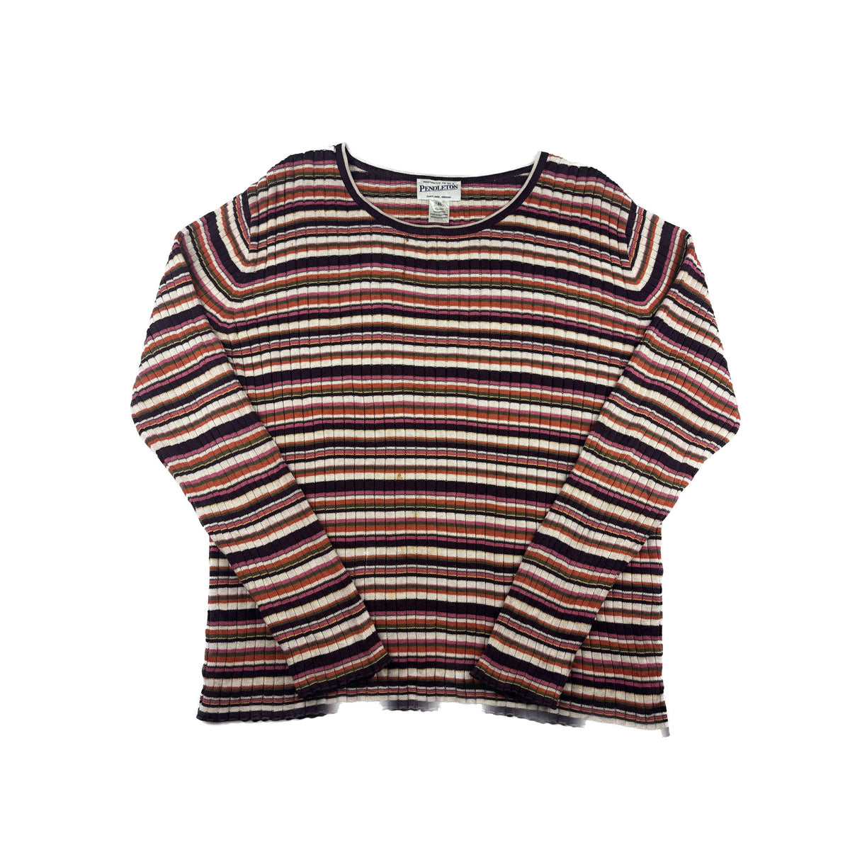 Pendleton Ribbed Vintage Strickpullover XL bunt