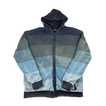 Quicksilver Vintage Heavyweight Zip Jacke XL gestreift