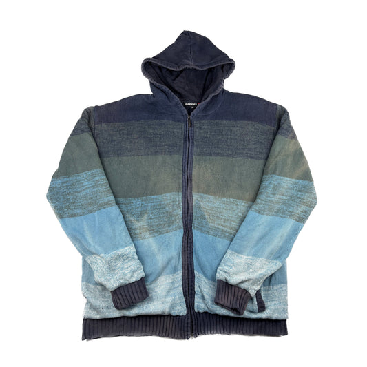 Quicksilver Vintage Heavyweight Zip Jacke XL gestreift