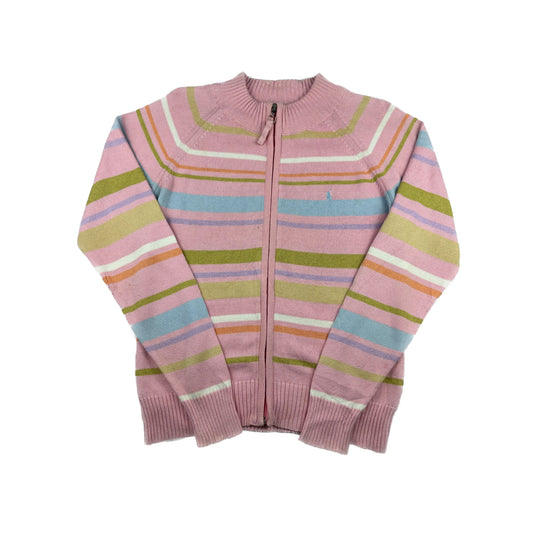 Ralph Lauren Vintage Strickjacke L bunt rosa
