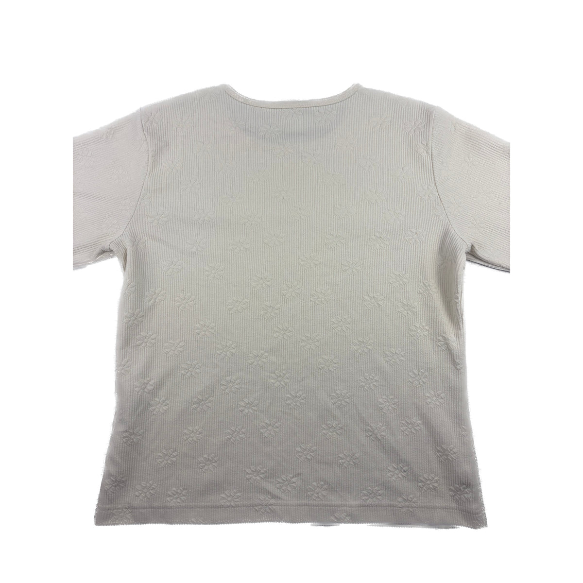 Woolrich Vintage Longsleeve Blümchen L Cremeweiß