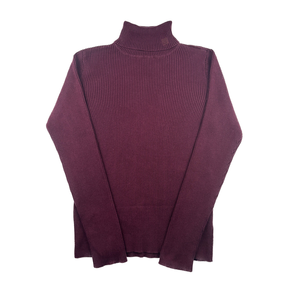 Ralph Lauren Rollkragenpullover gerippt M weinrot