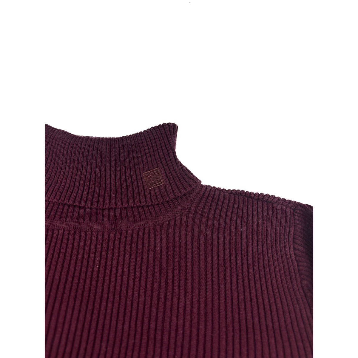 Ralph Lauren Rollkragenpullover gerippt M weinrot