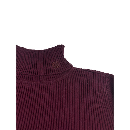 Ralph Lauren Rollkragenpullover gerippt M weinrot