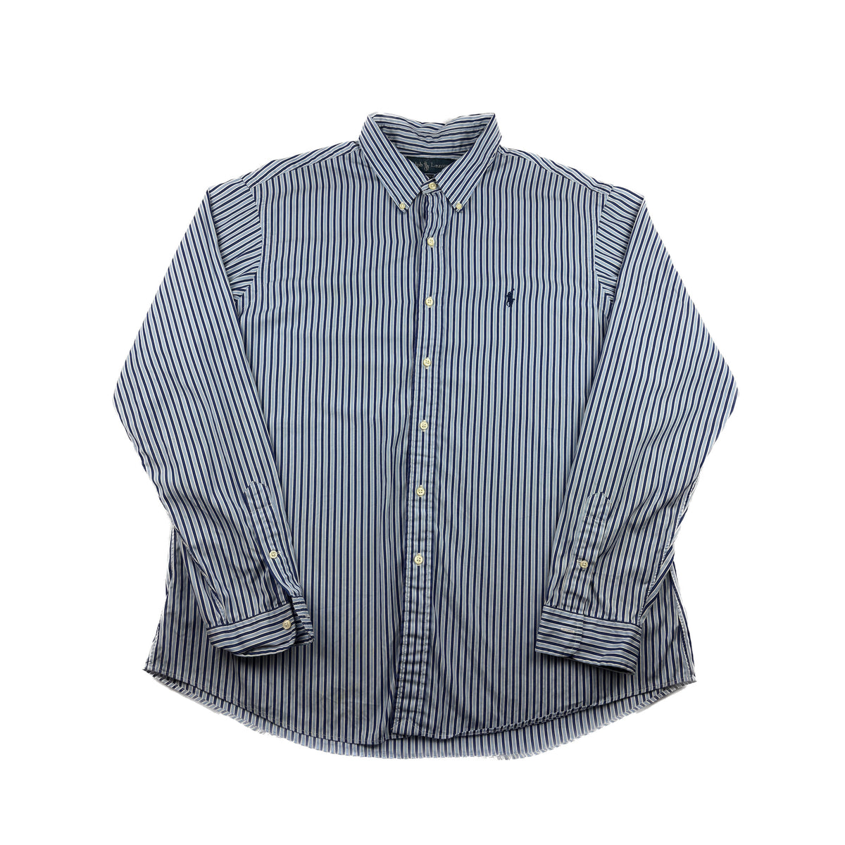Ralph Lauren Button-Down Hemd XXL blau weiß gestreift