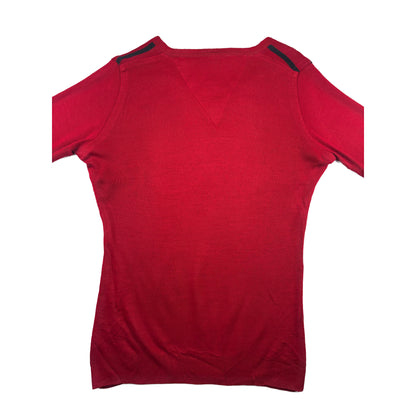 Tommy Hilfiger Denim V-Neck Pullover M rot