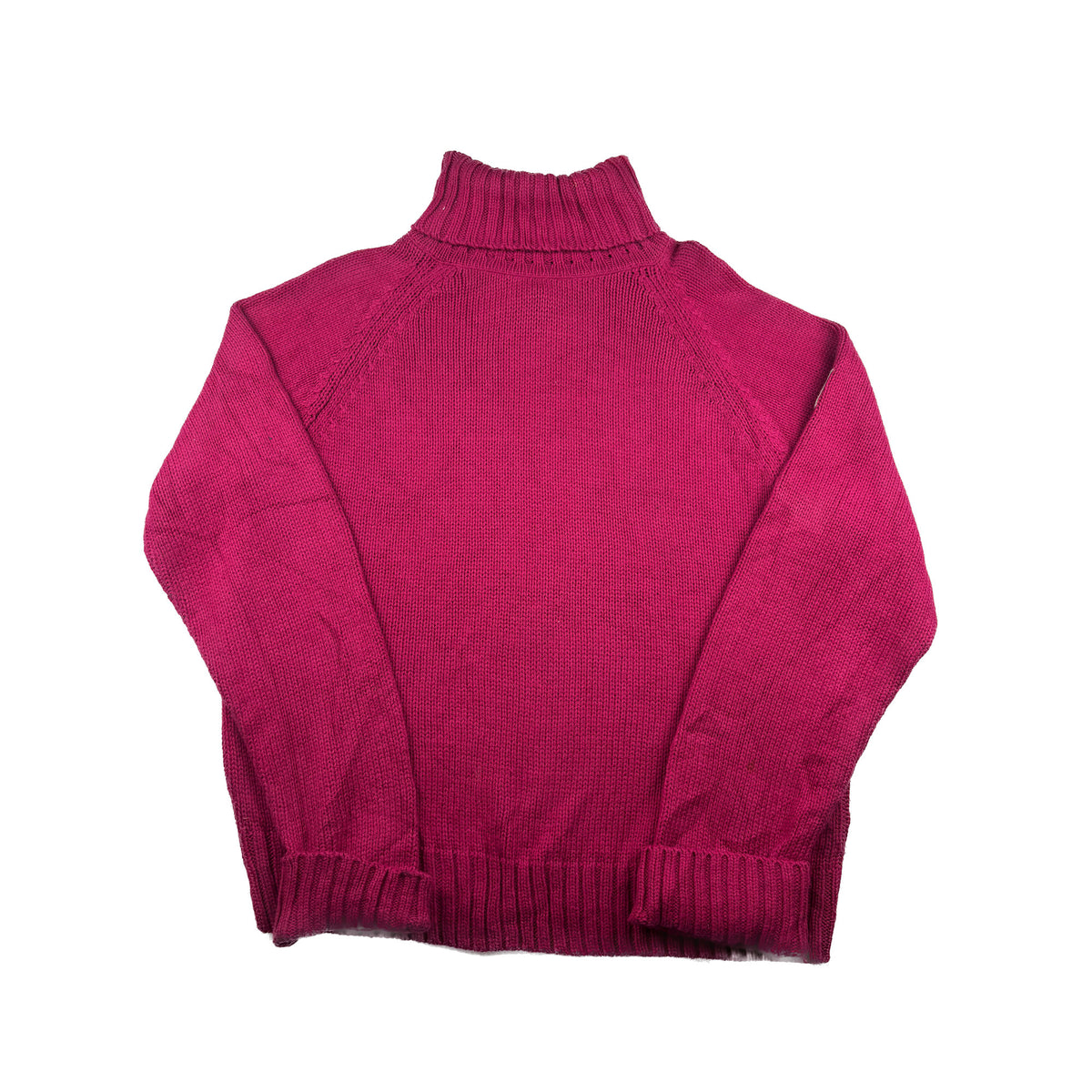 Calvin Klein Jeans Vintage USA Strick Rollkragenpullover XL Magenta