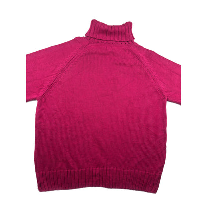 Calvin Klein Jeans Vintage USA Strick Rollkragenpullover XL Magenta
