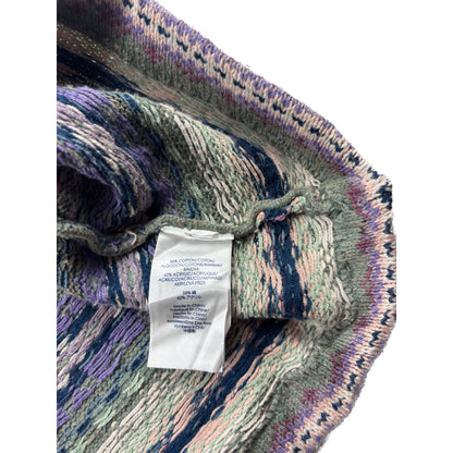 Chaps Ralph Lauren Fair-Isle Strickweste M grün lila