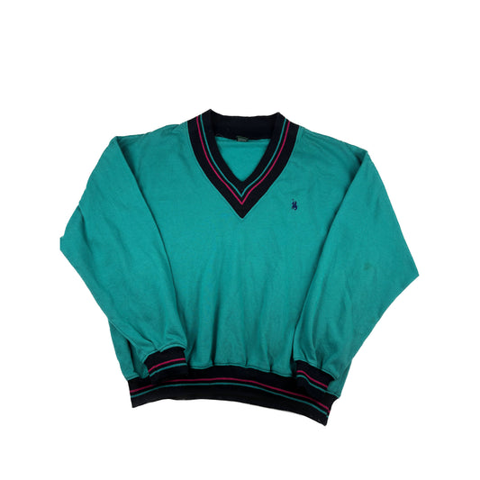 Ralph Lauren Vintage V-Neck Strickpullover M grün