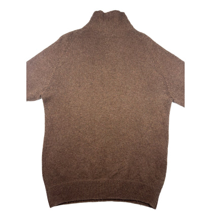 Polo Ralph Lauren Vintage Quarter-Zip Strickpullover XL braun