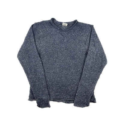 Columbia Vintage Grobstrick-Pullover S blau grau