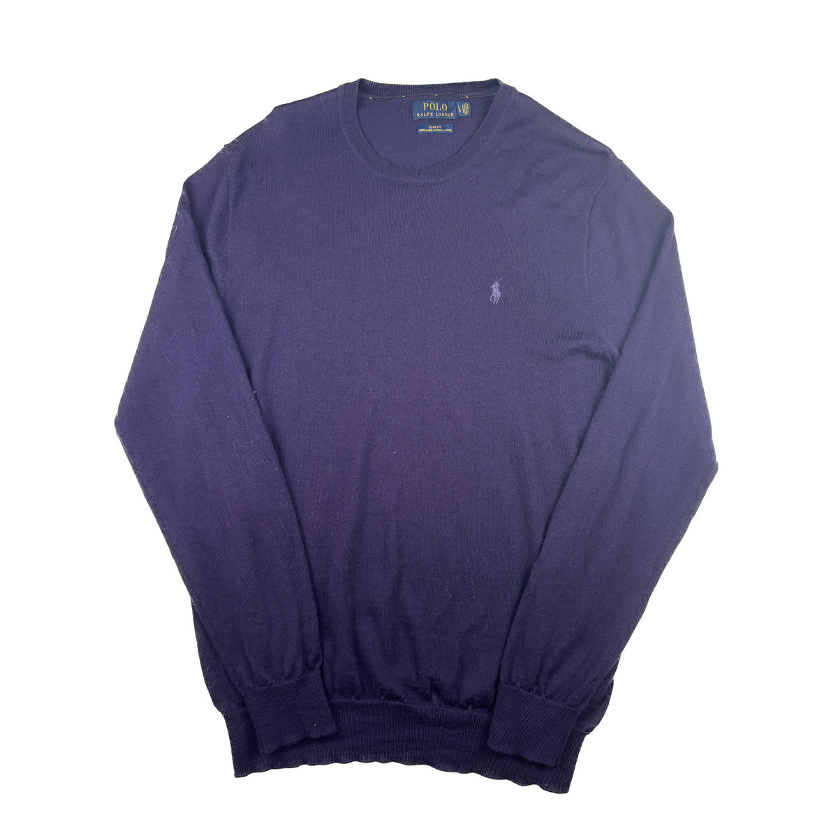 Polo Ralph Lauren Merino Strickpullover L Dunkelviolett