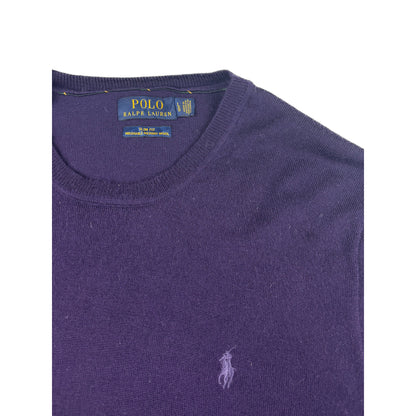 Polo Ralph Lauren Merino Strickpullover L Dunkelviolett
