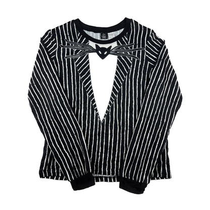 Disney The Nightmare Before Christmas Jack Skellington Longsleeve S schwarz weiß