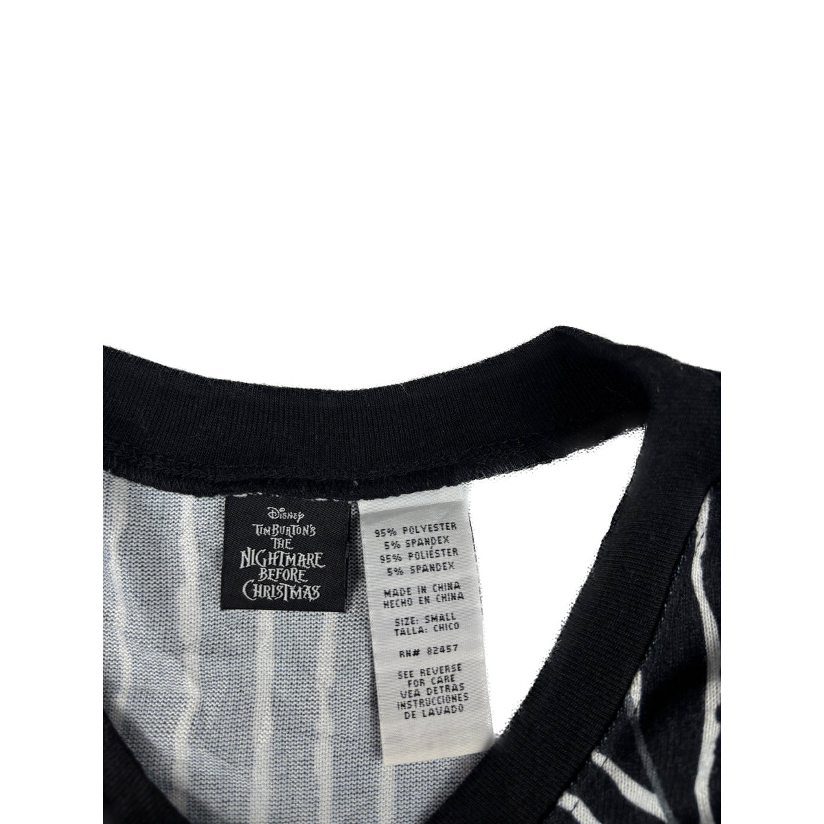 Disney The Nightmare Before Christmas Jack Skellington Longsleeve S schwarz weiß