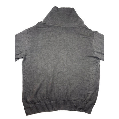 U.S. Polo Assn. Schalkragen Vintage Strickpullover XXL grau