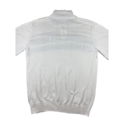 U.S. Polo Assn. Quarter-Zip Strickpullover L weiß