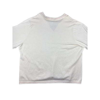 Tommy Hilfiger Vintage Zopfmuster Polopullover 3XL Creme