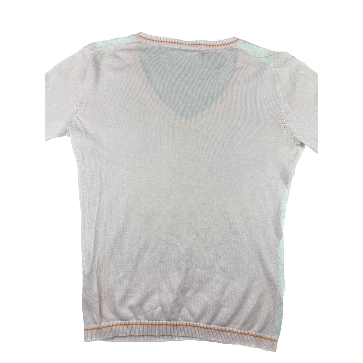 Tommy Hilfiger Argyle Rauten Strickpullover M Rosa