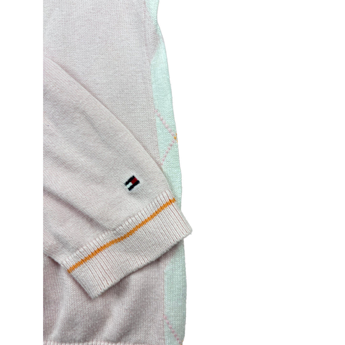 Tommy Hilfiger Argyle Rauten Strickpullover M Rosa