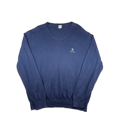 Beverly Hills Polo Club V-Neck Strickpullover XXL dunkelblau