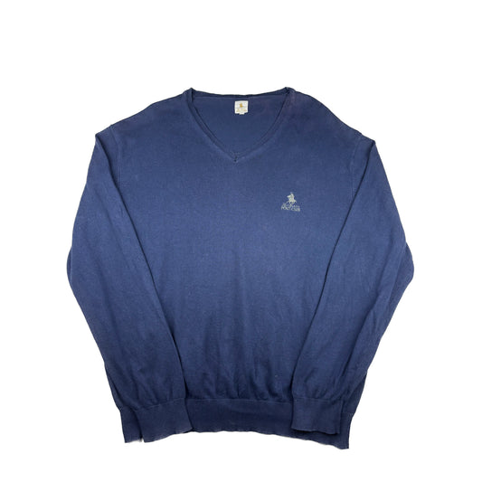 Beverly Hills Polo Club V-Neck Strickpullover XXL dunkelblau