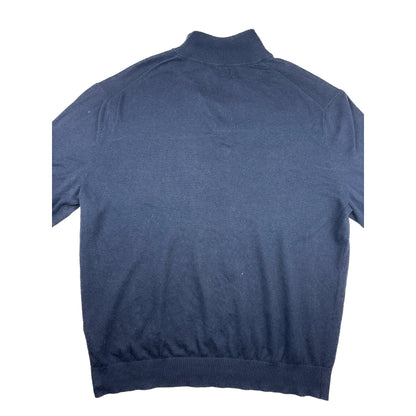 Nautica Vintage Quarter Zip Strickpullover XL dunkelblau