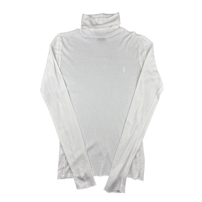 Polo Ralph Lauren Rollkragen Pullover / Longsleeve M weiß
