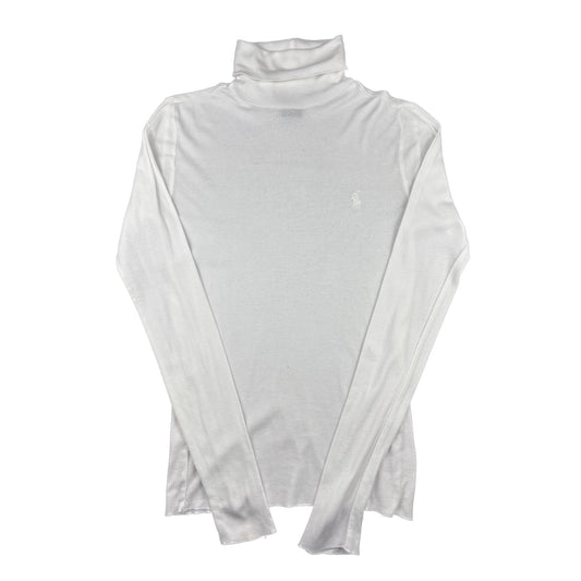 Polo Ralph Lauren Rollkragen Pullover / Longsleeve M weiß