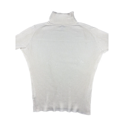 L.L. Bean Vintage Rollkragenpullover gerippt XL creme
