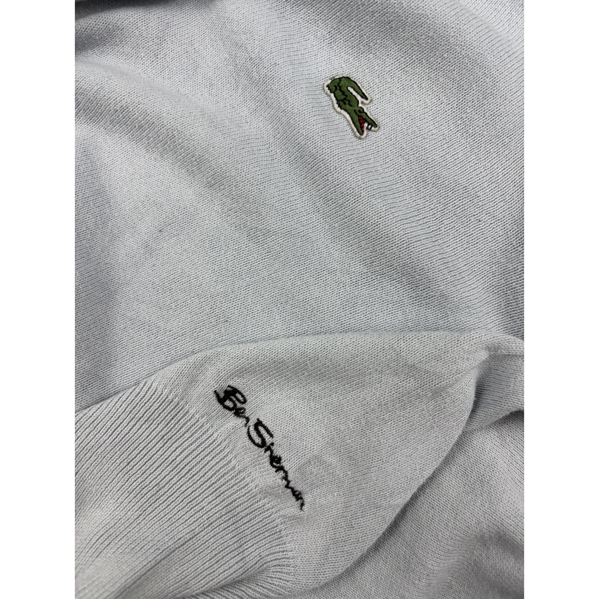 Lacoste Vintage Sweater V Ausschnitt babyblau XXL