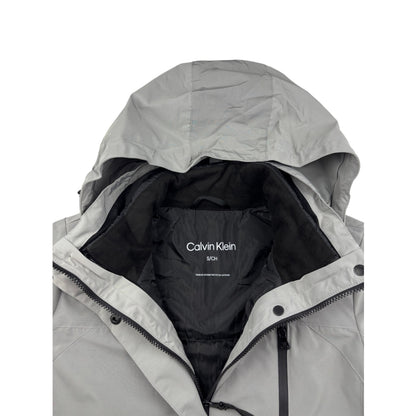 Calvin Klein Parka Winterjacke hellgrau S Outdoor Jacke