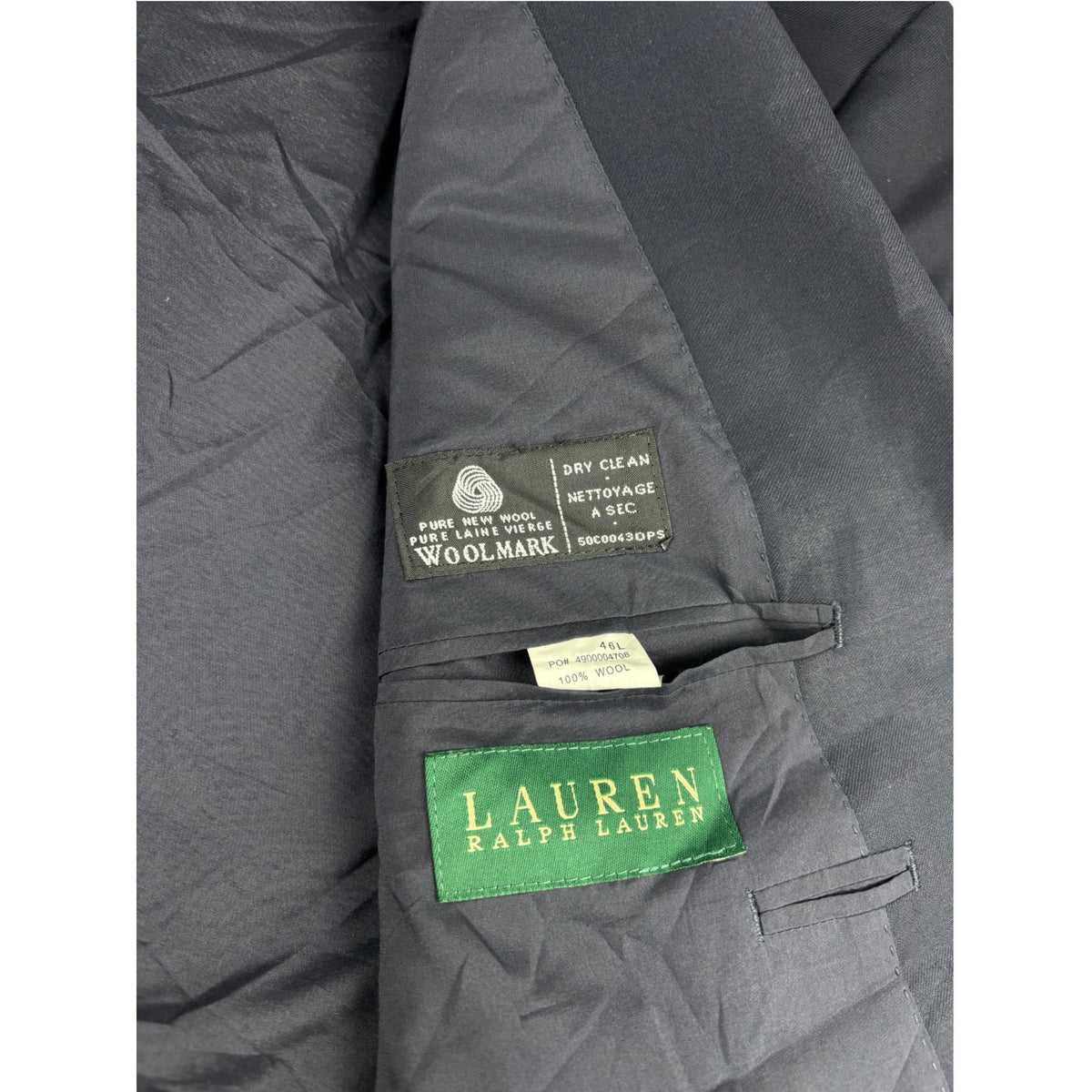 Ralph Lauren Blazer Sakko schwarz goldene Knöpfe Gr. 46