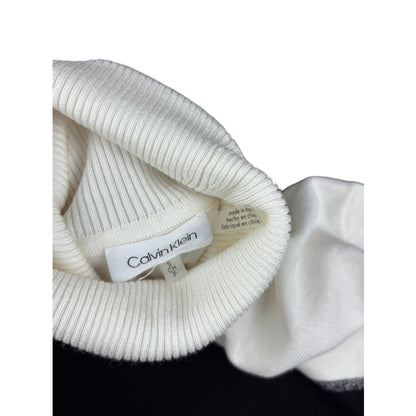 Calvin Klein Rollkragenpullover weiß schwarz S